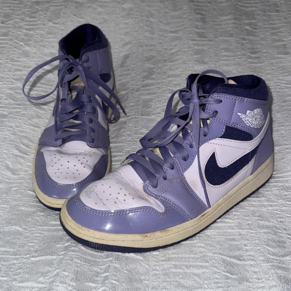 Air Jordan 1 SE Mid Sky J Purple W Size 8 Uk 5.5 Eur 39 Shoes Basketball